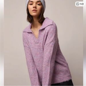 Soaked in luxury Cozy Purple Sweater